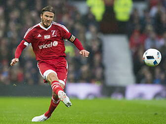 David Beckham replaced by his...